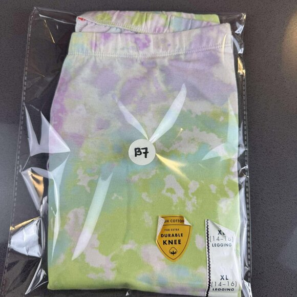 Girls Legging, Cat & Jack, Size XL (14-16) Multicolored Pastels - Picture 8 of 8